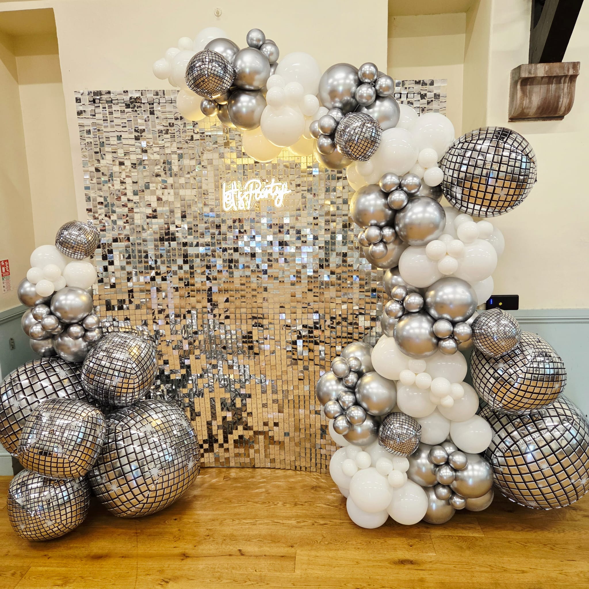 Silver Shimmer Wall