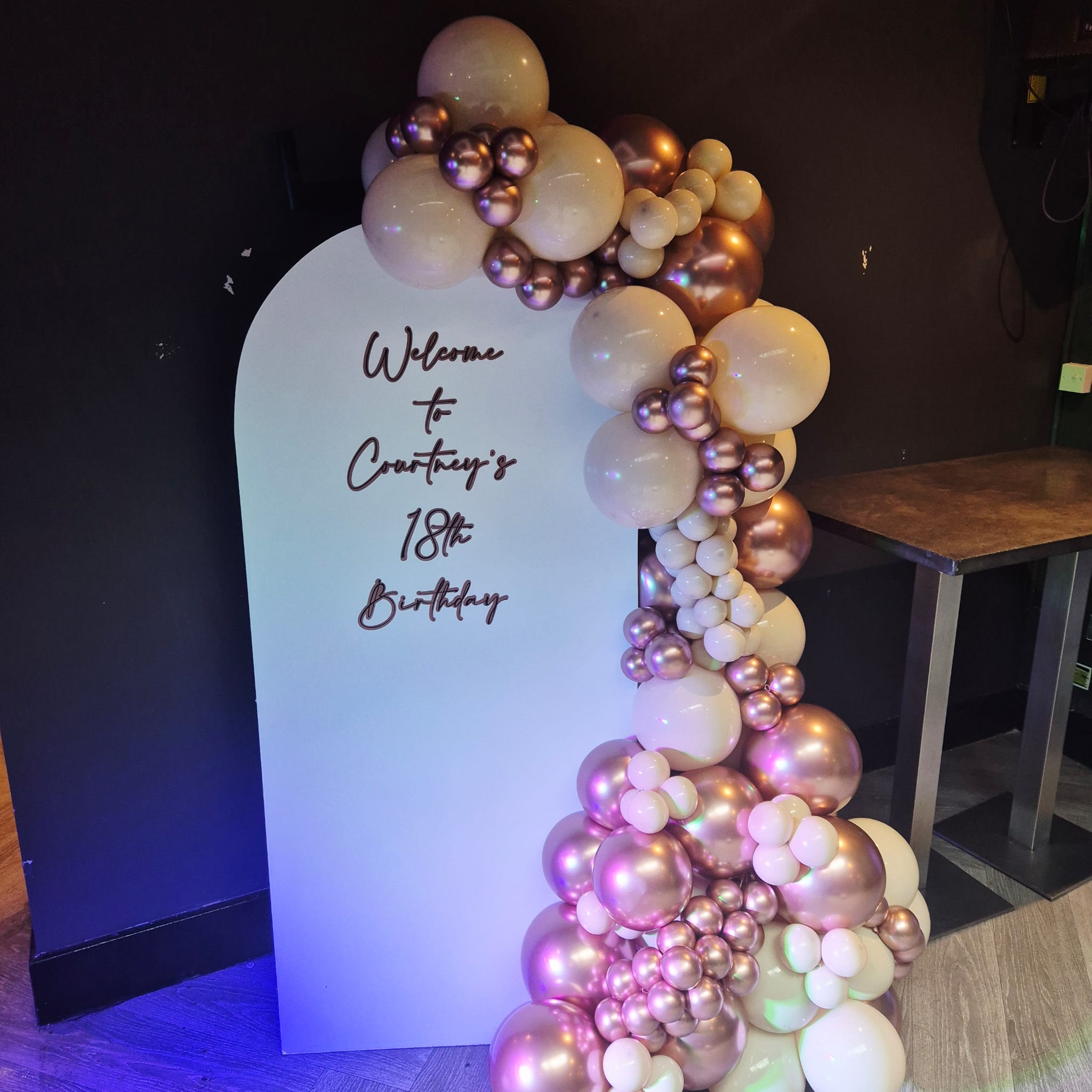Personalised Sailboard Backdrop Hire & Custom Balloon Display - Image 10