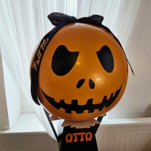 Personalised Orange Pumpkin Pop-Up Sweet Box