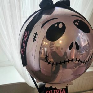Personalised Pink Skeleton Pop-Up Sweet Box